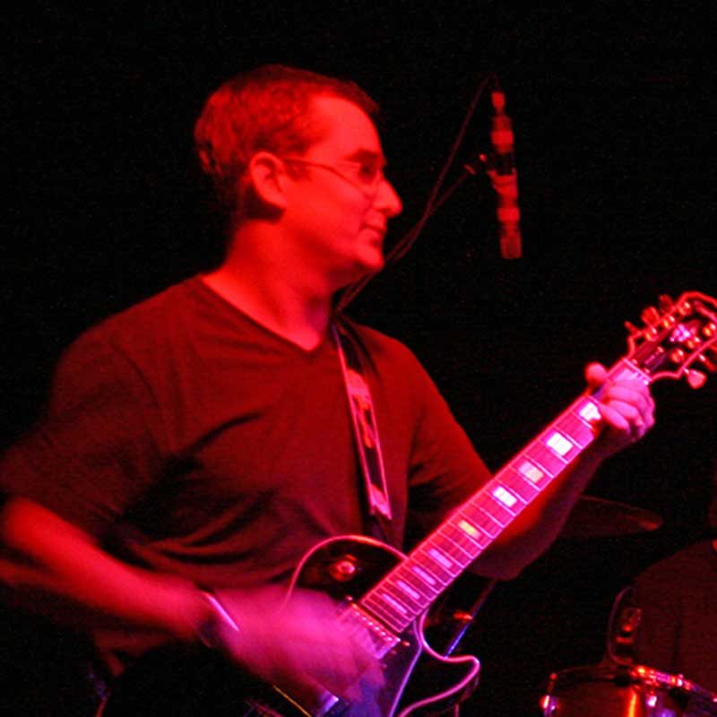 Adam Powell, rhythm guitar of The Salamanders
